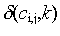 sigma[c(i,j)k]